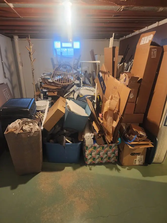 Roll-off dumpster container at job site for Construction Dumpster Rental in Littlestown